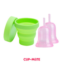 Load image into Gallery viewer, Comfort Guard Set - Liquid Silicone Menstrual Cup Starter Set